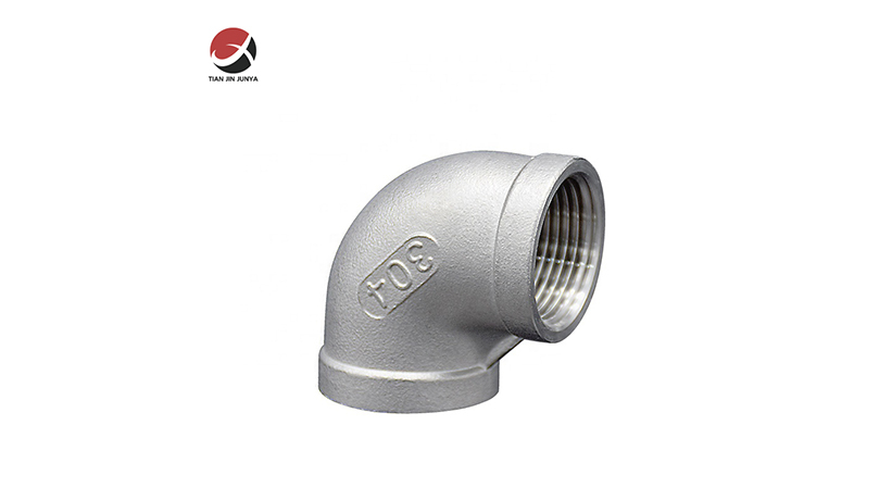 不鏽鋼(gāng)鑄造90°内螺紋(wén)等徑彎頭