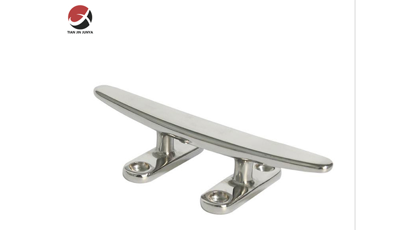 不鏽鋼(gang)輕型扁羊角索(suǒ)栓-小快艇遊艇(ting)輪船鑄造